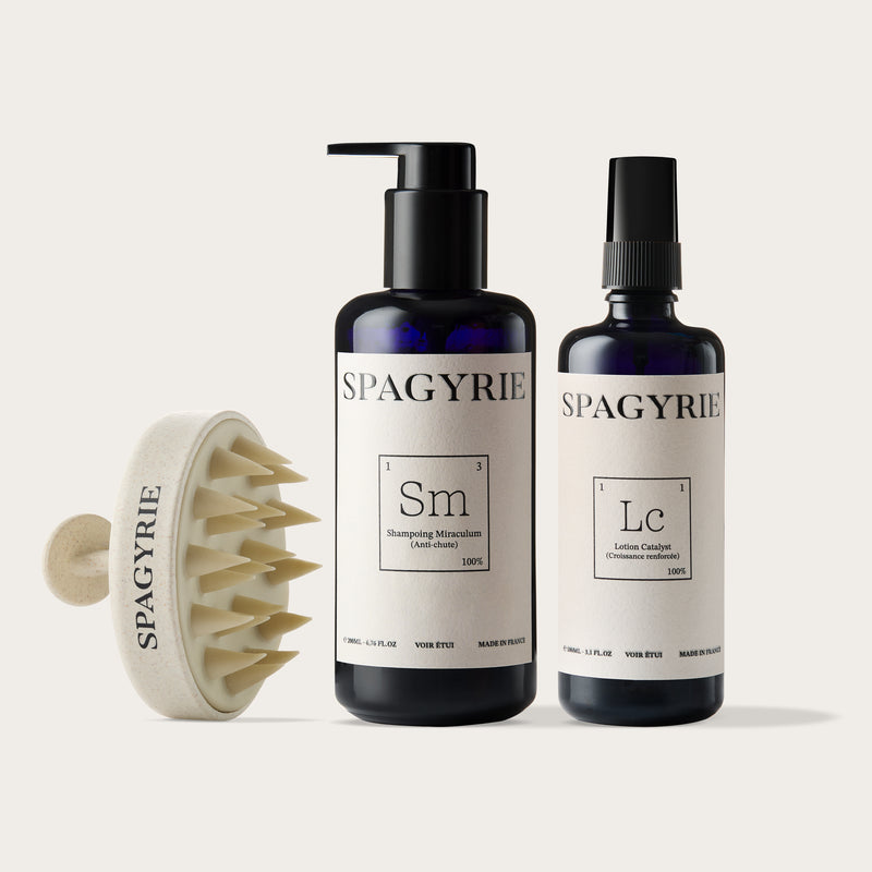 Trio Croissance Racines – Shampoing Miraculum, Lotion Catalyst & Brosse Stimulante