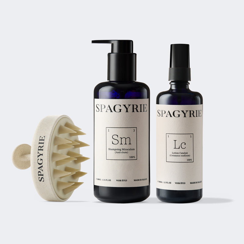 Trio Croissance Racines – Shampoing Miraculum, Lotion Catalyst & Brosse Stimulante