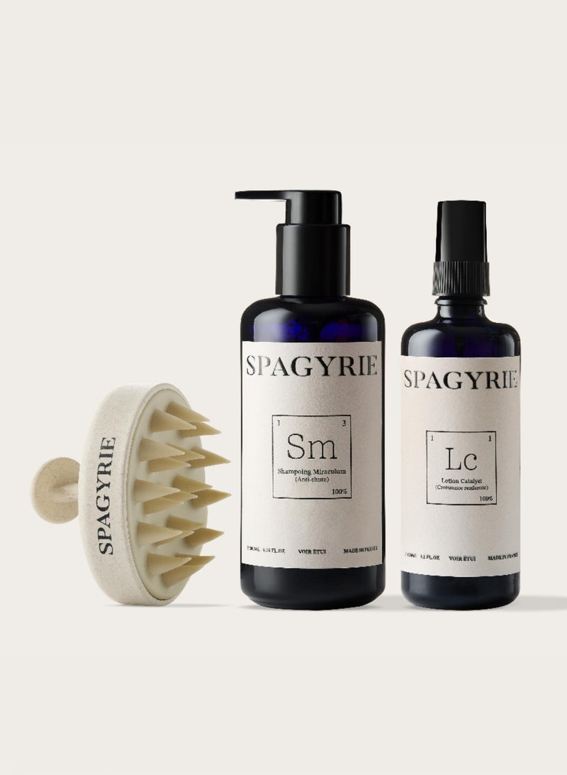 Trio Croissance Racines – Shampoing Miraculum, Lotion Catalyst & Brosse Stimulante